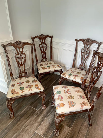 Dining Chairs Set of 6 (4) Reg Chairs & (2) Captain Chairs