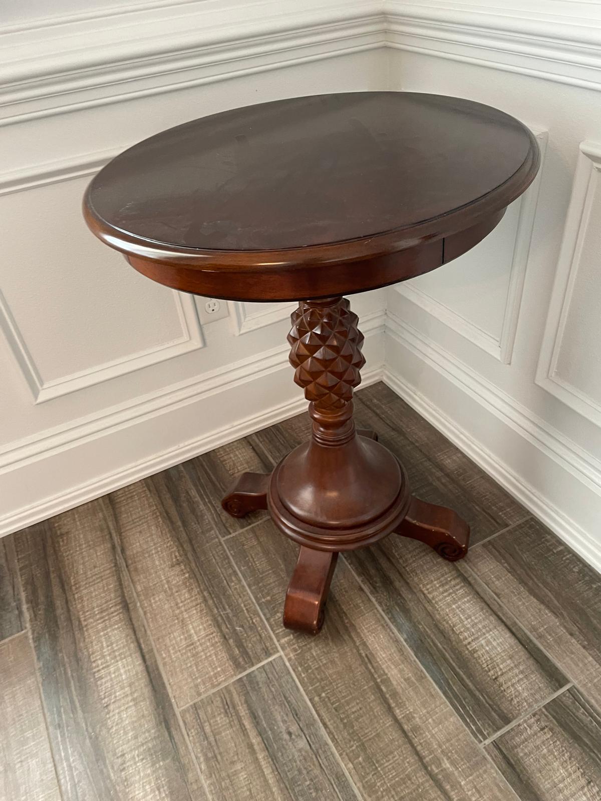 Pair of Round Corner Tables