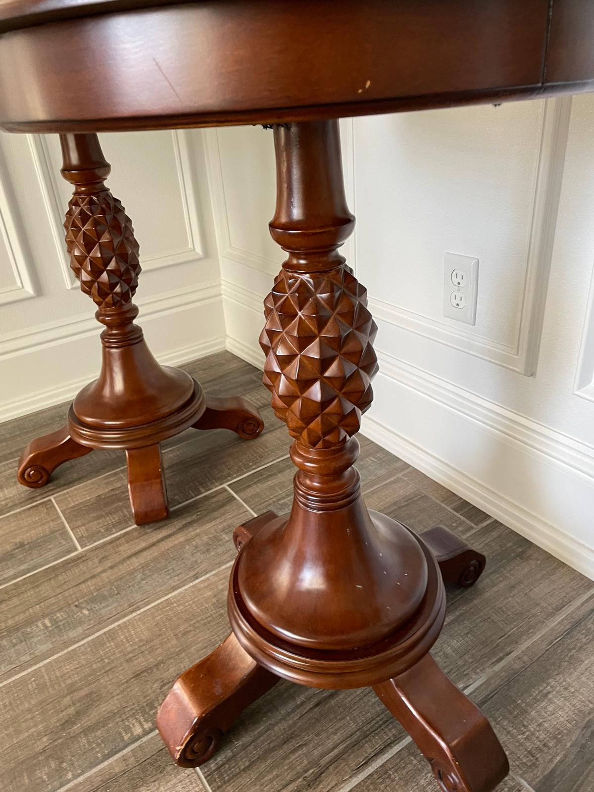 Pair of Round Corner Tables