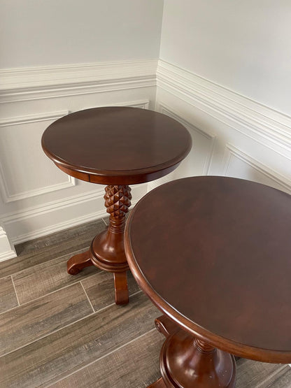 Pair of Round Corner Tables