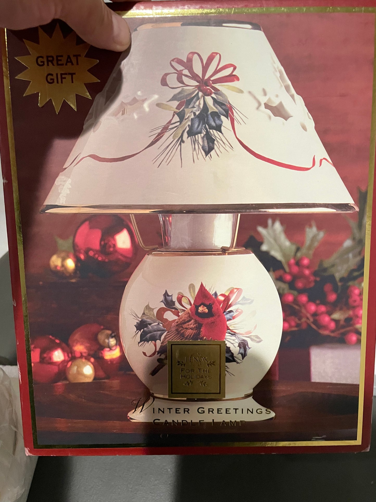 Christmas Candle Lamp by Lenox