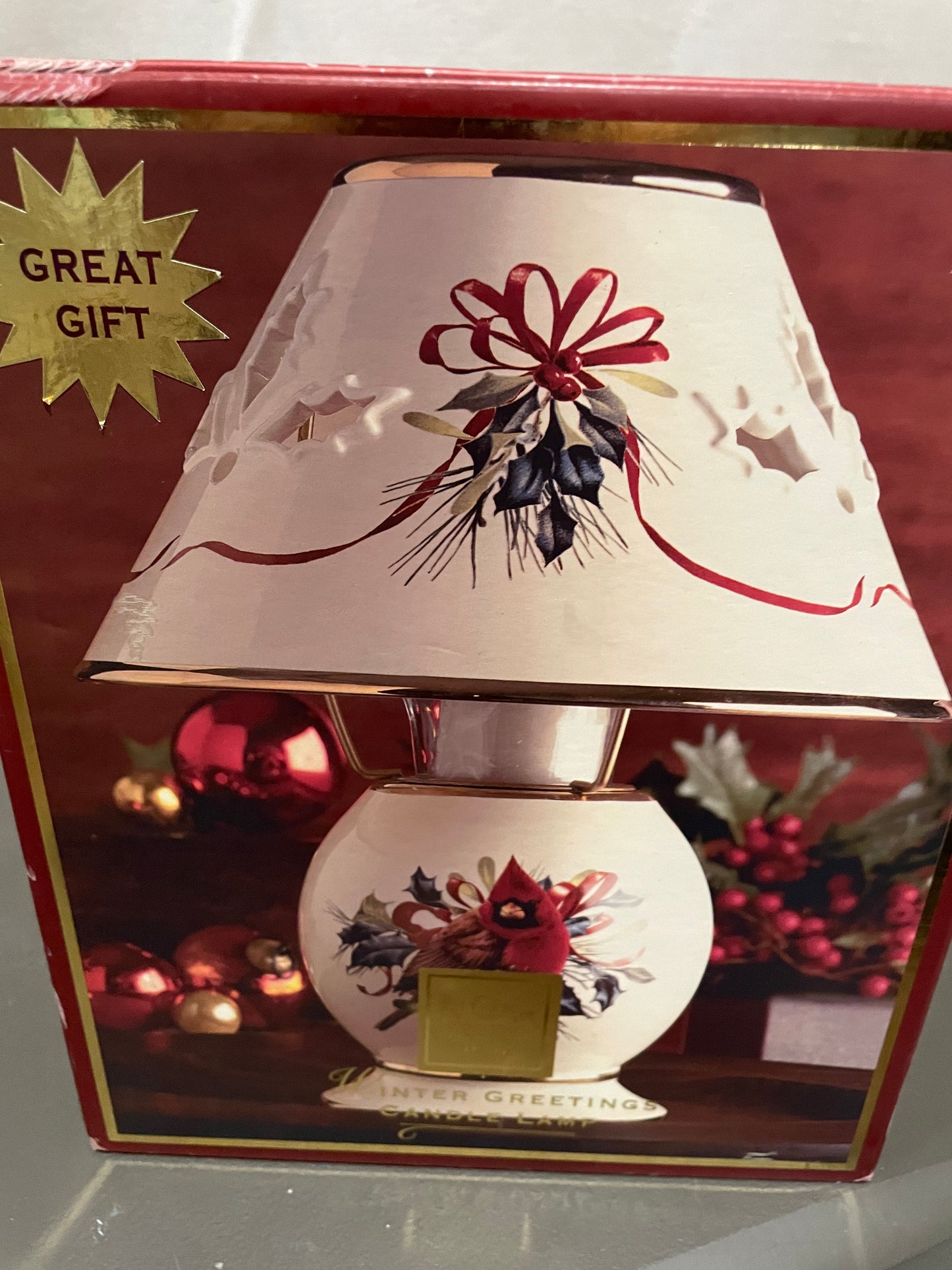 Christmas Candle Lamp by Lenox