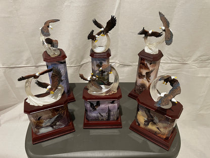 Ted Blaylock Eagle Art Lighted Tabletop Sculpture Collection