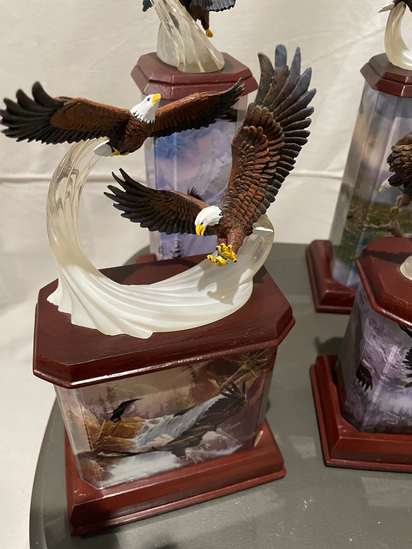 Ted Blaylock Eagle Art Lighted Tabletop Sculpture Collection