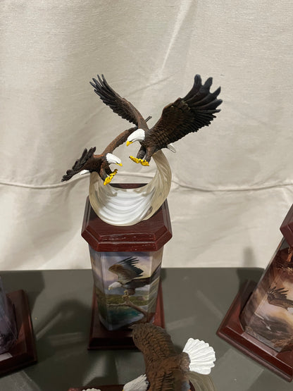 Ted Blaylock Eagle Art Lighted Tabletop Sculpture Collection