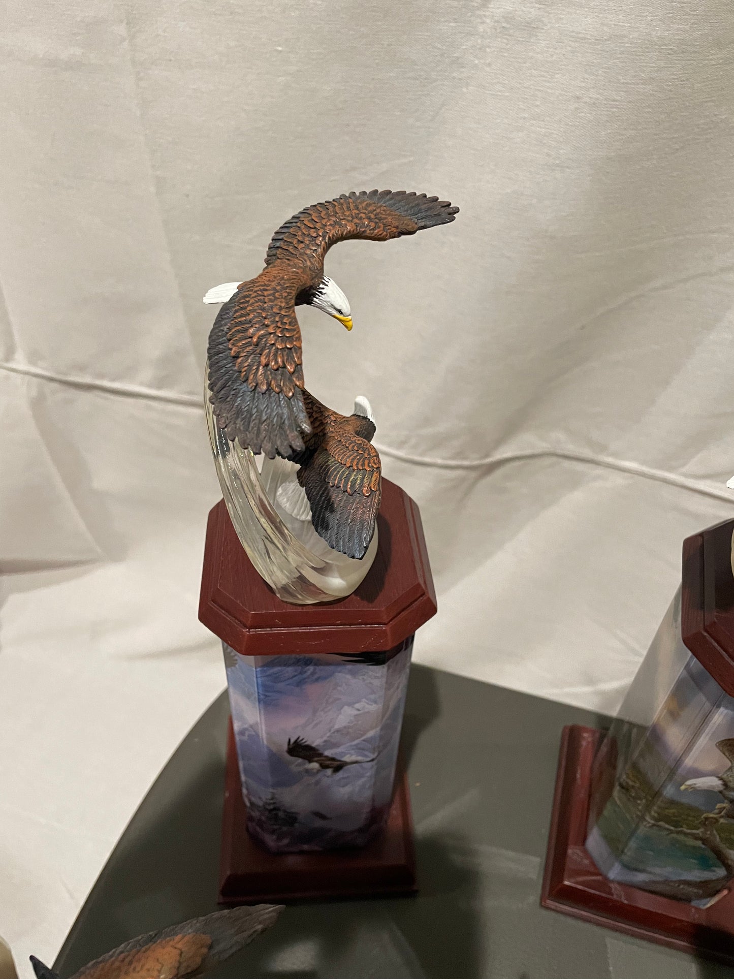 Ted Blaylock Eagle Art Lighted Tabletop Sculpture Collection