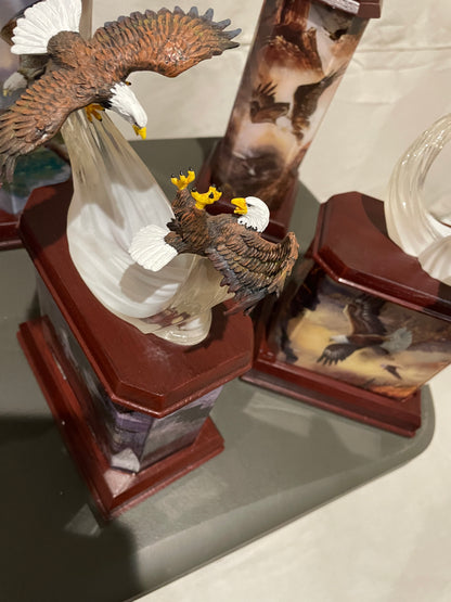 Ted Blaylock Eagle Art Lighted Tabletop Sculpture Collection