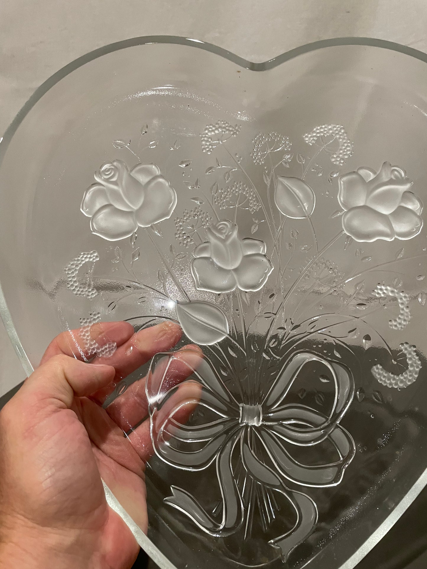 MIKASA Crystal Heart Dish