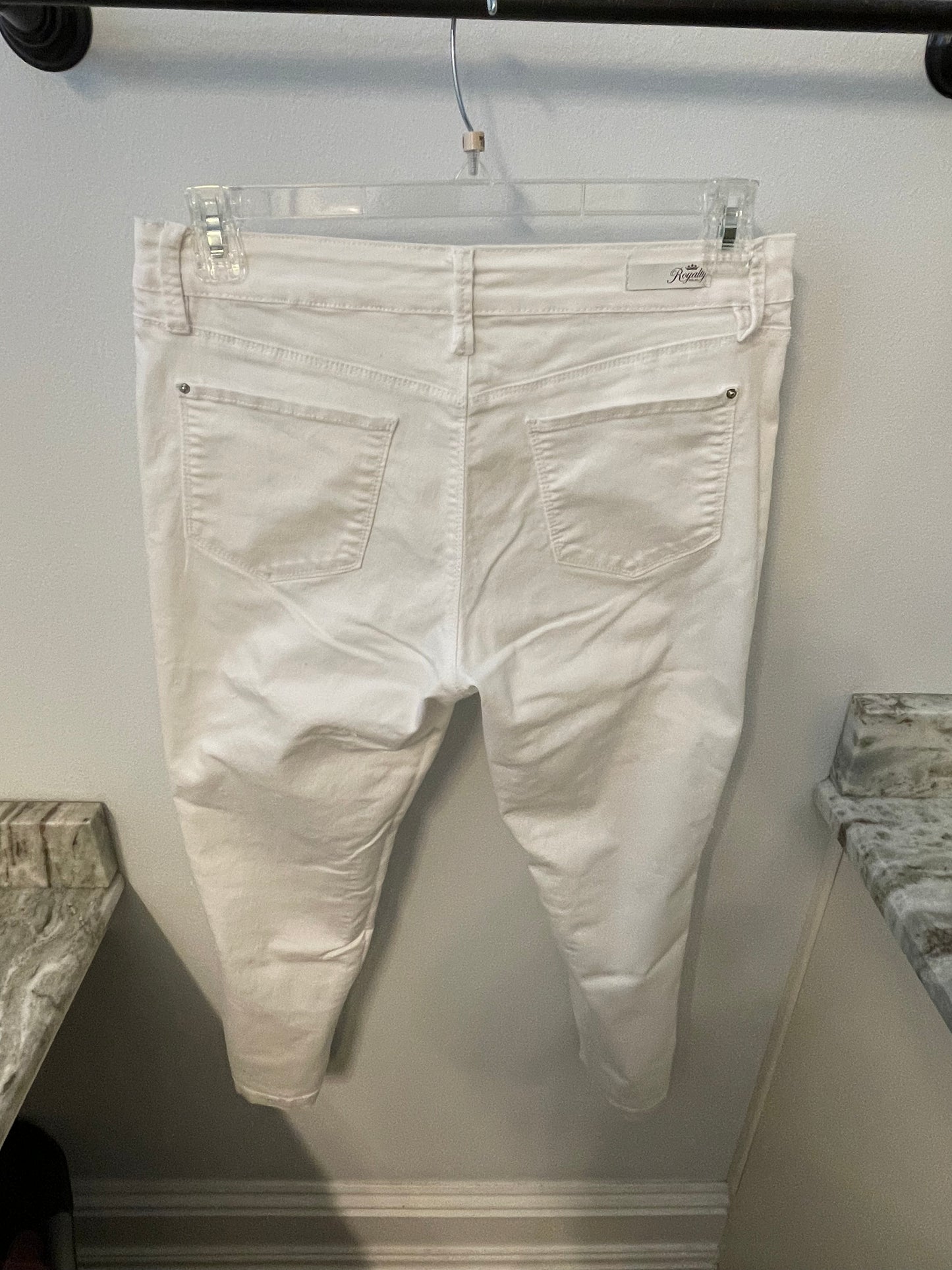 Royalty For Me White Stretch Jeans (Women's Size 12)