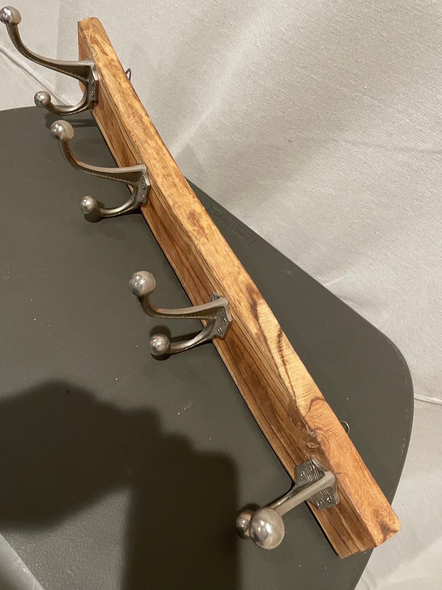 Natural Rustic Wood Coat Rack