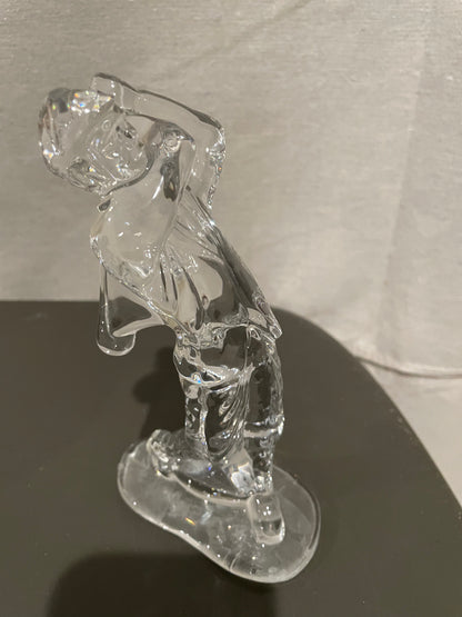 Golfer made of glass