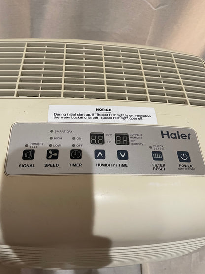 Haier Dehumidifier Model DE65EM-L