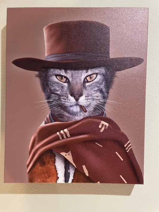 Western "Eastwood Cat" by Empire Art Direct Pets Rock