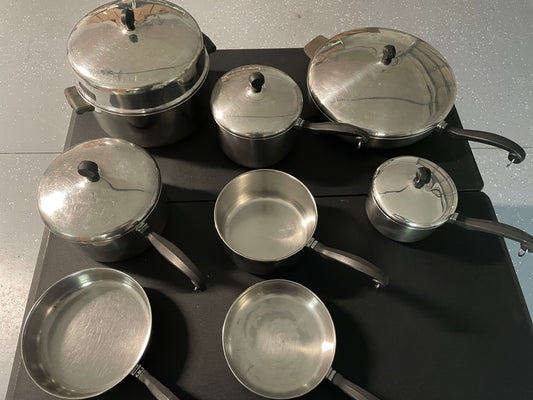 Vintage Farberware Stainless Steel Cookware